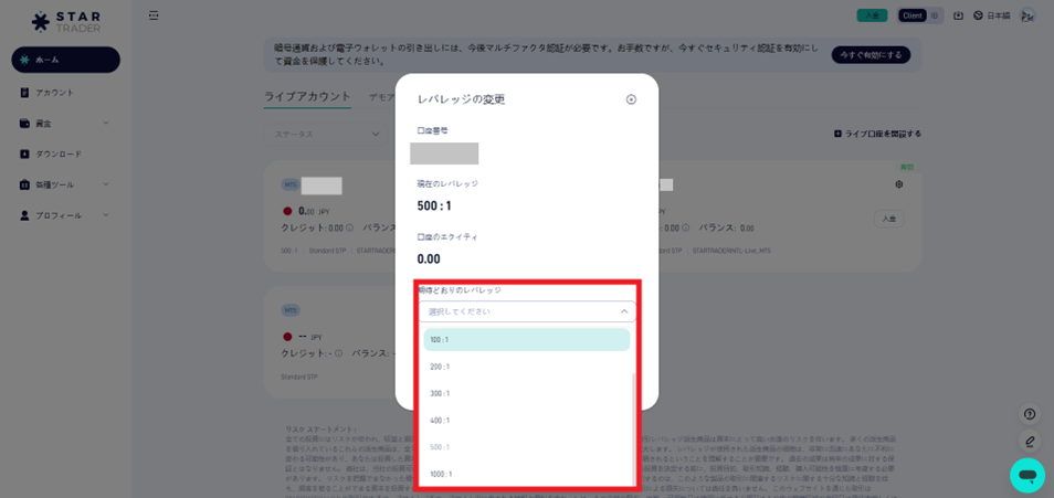 StarTraderのレバレッジ注意点